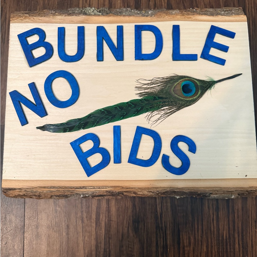 🧜‍♀️Custom Bundle No Bids Signs ($25 BASIC,($45 CUSTOM 🧜‍♀️ - Picture 5 of 16